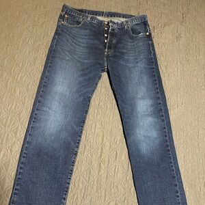 Men’s Levi’s 501 button fly blue jeans 36 X 34